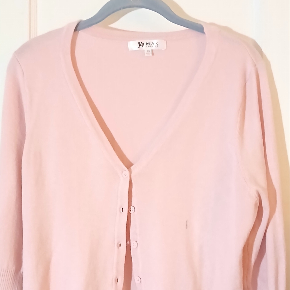 Pink Women's Cardigan Sweater